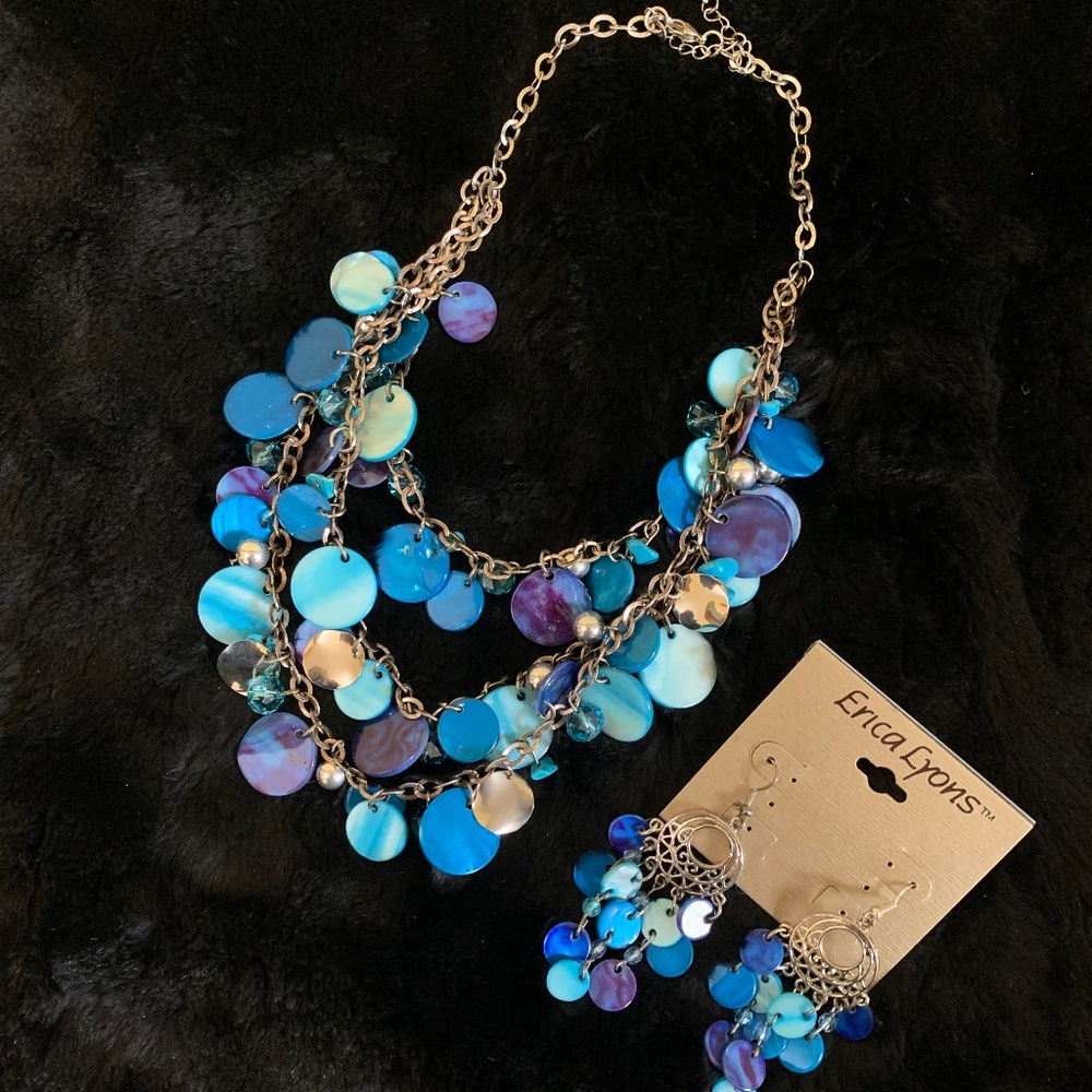 Erica Lyon necklace and earrings